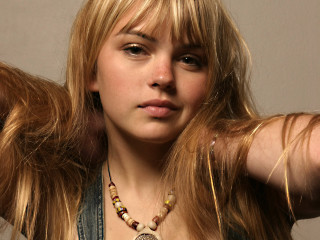 Blonde woman necklace beads shoulder - christabel dennison free wallpaper