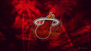 Miamiheat palmtrees redsky torii sunburst - a miami heat logo free wallpaper