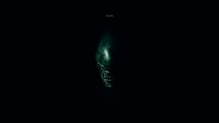 Dark room alien head black - the middle of its free wallpaper