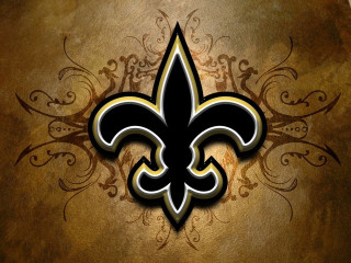 New orleans saints logo brown - a gold background free wallpaper