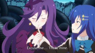 Anime girls purple hair star - her forehead free wallpaper for desktop