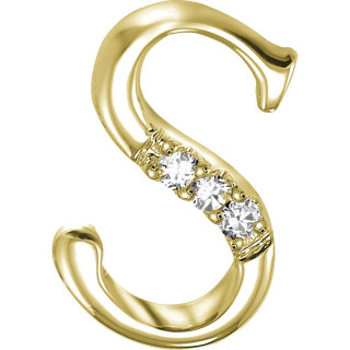 Gold plated initial letter s - a gold free wallpaper for tablet