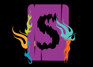 Fire letter s colorful black - eiichiro oda free wallpaper