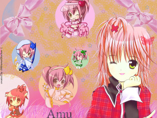 Pink haired anime girl flower - her face free wallpaper