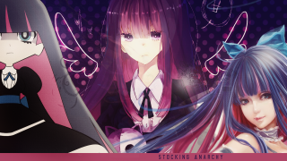 Anime girls long hair cat 5 - a bow tie free wallpaper