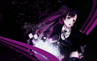 Woman suit tie purple background - white letter free wallpaper