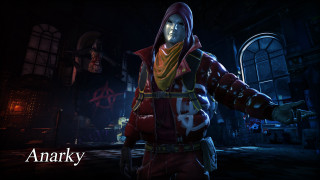 Red character dark room hoodie - a character free wallpaper