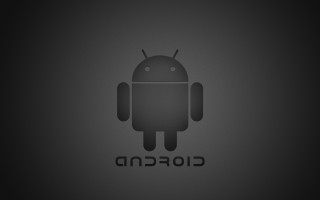 Android logo black white dark - android free wallpaper for desktop