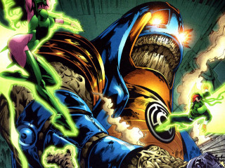 Cartoon character green light mouth - epic composition free wallpaper