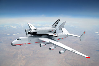 Large airplane flying sky cargo - redshift free wallpaper