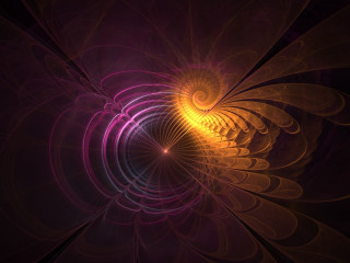 Spiral purple yellow black center - image of a spiral design free wallpaper