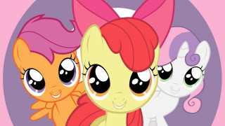 Three little ponies circle wind - a circle free wallpaper