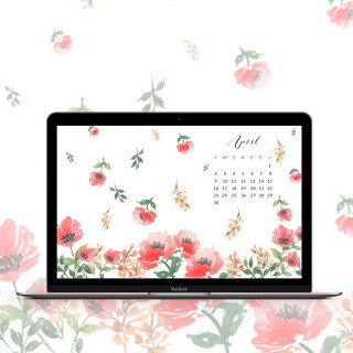 Laptop desk floral wallpaper calendar - a laptop computer free wallpaper for tablet