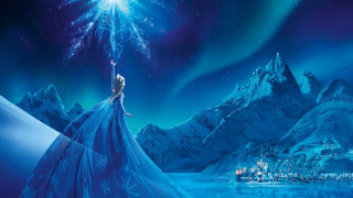 Frozen princess mountain sky star - frozen free wallpaper