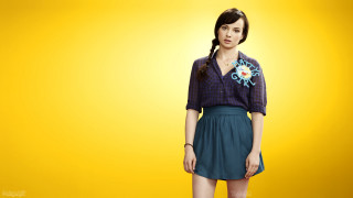 Woman skirt shirt posing yellow - her shirt free wallpaper