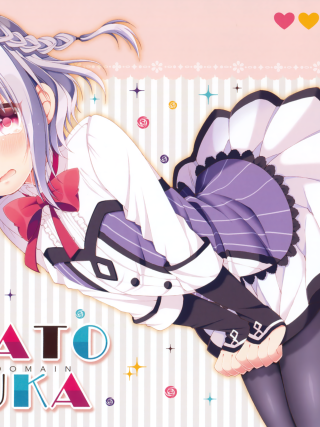 Anime girl long hair bow 9 - ayo free wallpaper for mobile