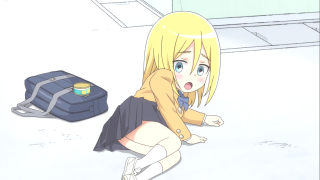 Girl laying suitcase bag luggage - the ground next free wallpaper