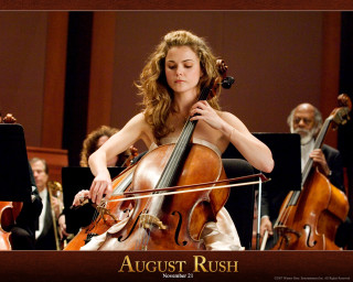 Woman white dress cello orchestra - a brown border free wallpaper