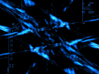 Blue abstract background lines shapes 6 - chromatic free wallpaper for desktop