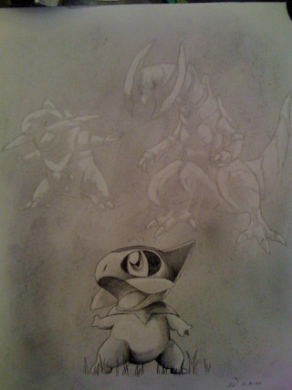 Cartoon character hat dragon sky - a charcoal drawing free wallpaper for mobile