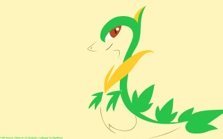 Cartoon green yellow snake red - a red eye free wallpaper