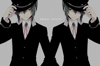 Man suit tie hat holding - symmetry!! free wallpaper