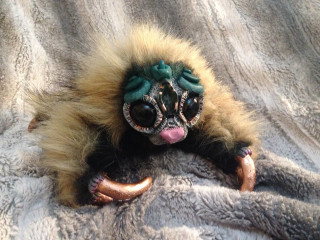 Stuffed green headed monster tongue - biopunk free wallpaper