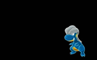 Blue yellow lizard black background 2 - pokemon free wallpaper for desktop
