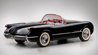 Black car red white interior - a white floor free wallpaper