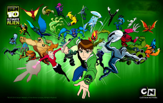 Cartoon character colorful characters surrounding - their character free wallpaper