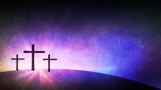 Three crosses hill bright background - the cross free wallpaper for desktop