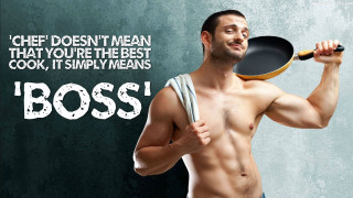 Man holding frying pan quote - clifford ross free wallpaper