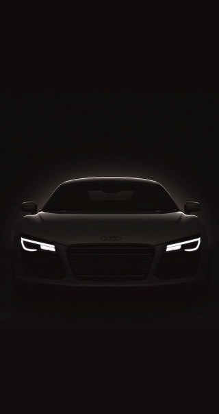 Black sports car dark headlight - the hood free wallpaper for mobile
