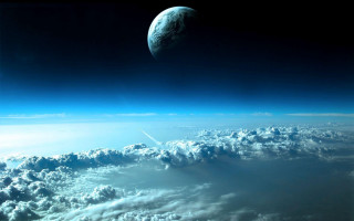 Earth aerial view clouds sky - cloud below free wallpaper for desktop