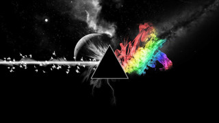 Dark side moon rainbow triangle 8 - epic composition free wallpaper for desktop