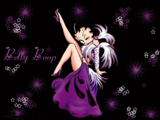 Woman purple dress dancing black - betty merken free wallpaper