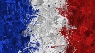 France flag grungy effect red 4 - a grungy effect free wallpaper