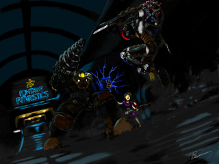 Cartoon robot large arm metal - cinematic concept art free wallpaper