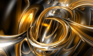 Gold black swirl design background - anton graff free wallpaper