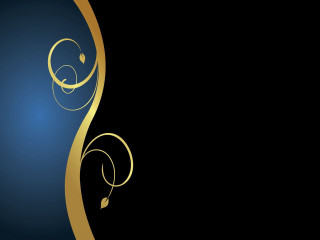 Black gold background swirly design - art deco free wallpaper