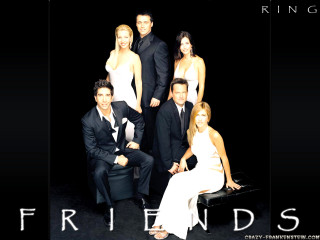 Friends group photo black background - arent arentsz free wallpaper for desktop