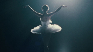 Ballerina white tutu spotlight body - foot free wallpaper