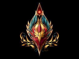 Colorful black background red eye - a colorful design free wallpaper