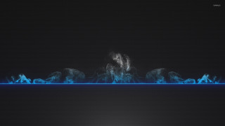 Blue black background smoke line - chris labrooy free wallpaper for desktop