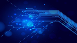 Blue background lines dots pattern 5 - technology free wallpaper for desktop