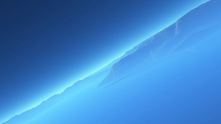 Blue sky mountain plane flying - chesley bonestell free wallpaper for desktop