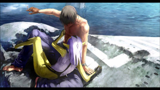 Man woman purple dress sitting - his lap free wallpaper