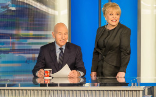 Man woman desk tv screen - david brewster free wallpaper