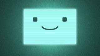 Smiling square green background light - a square free wallpaper