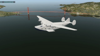 Plane bridge water background red - 3 d model free wallpaper